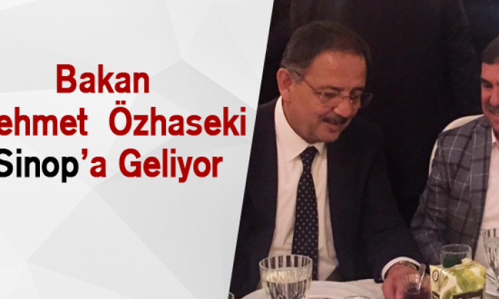 Bakan Mehmet Özhaseki Sinop’a Geliyor