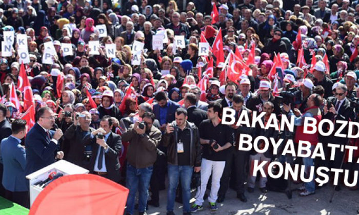 Bakan Bozdağ Boyabat’ta konuştu