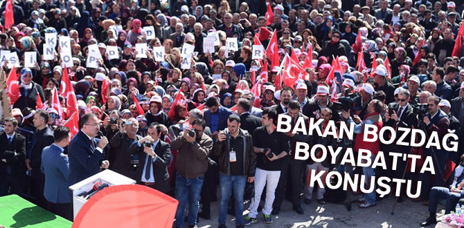 Bakan Bozdağ Boyabat’ta konuştu