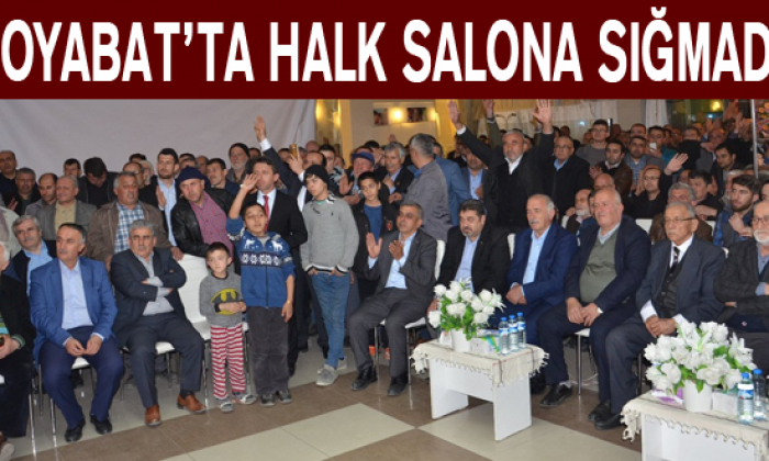 Boyabat’ta Halk Salona Sığmadı