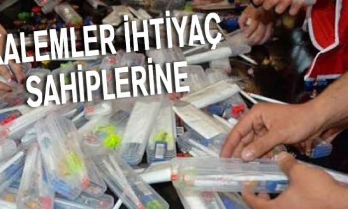 YGS sonrası kalemler ihtiyaç sahipleri için toplandı