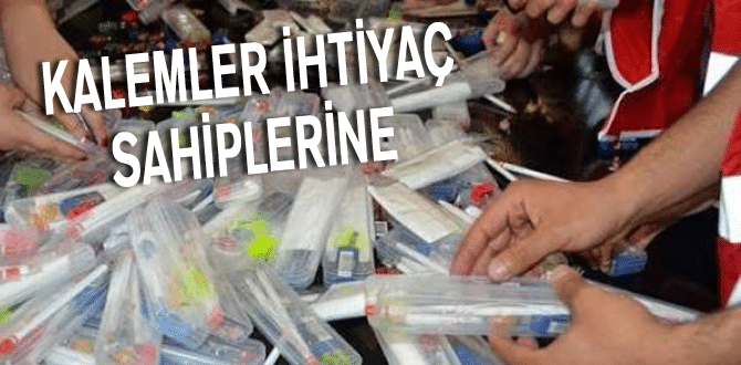 YGS sonrası kalemler ihtiyaç sahipleri için toplandı