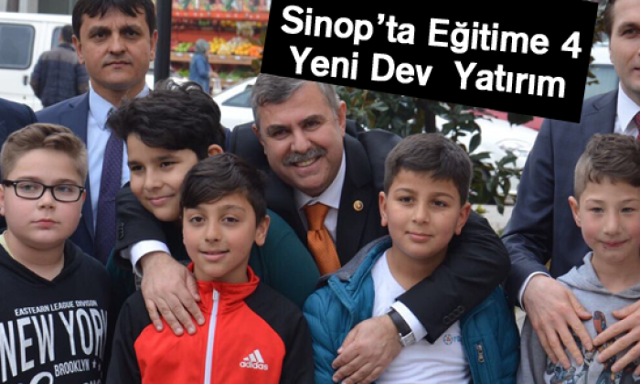 Sinop’ta Eğitime 4 Yeni Dev Yatırım