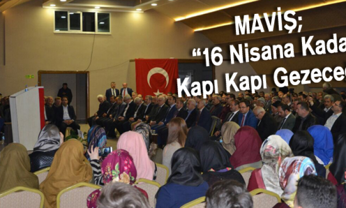 Maviş; “16 Nisana Kadar Kapı Kapı Gezeceğiz”