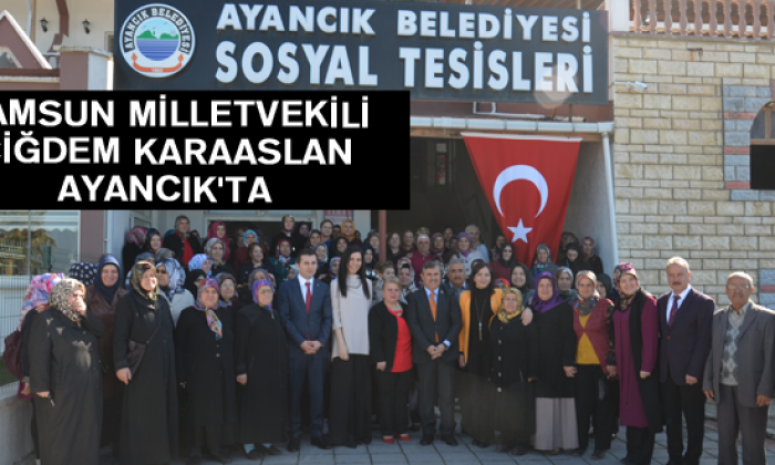 Samsun Milletvekili Çiğdem Karaaslan Ayancık’ta