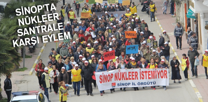 Sinop’ta Nükleer Santrale Karşı Eylem