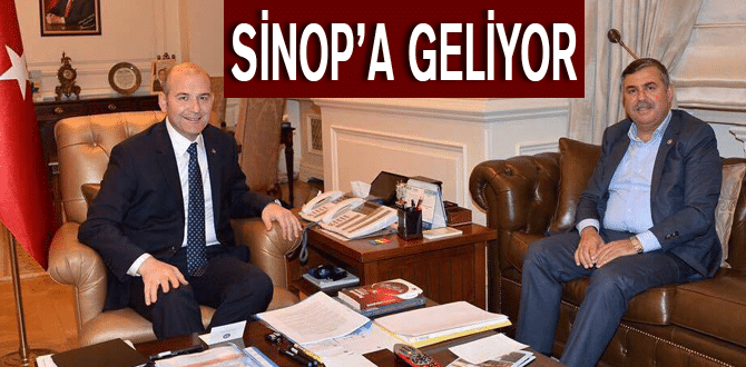 İçişleri Bakanımız Süleyman Soylu Sinop’a Geliyor