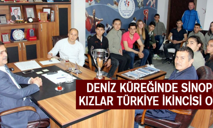Deniz küreğinde Sinoplu kızlar Türkiye ikincisi Oldu