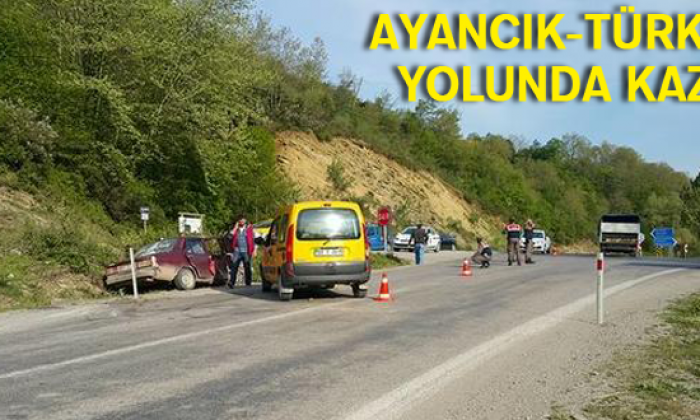 Ayancık-Türkeli yolunda kaza