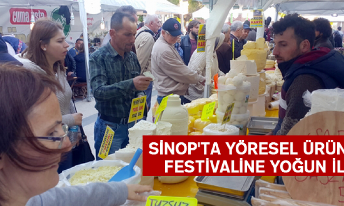 Sinop’ta Yöresel Ürünler Festivaline Yoğun İlgi