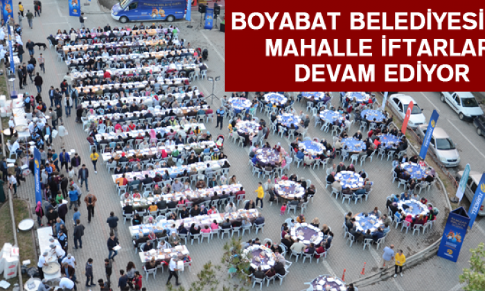 Boyabat Belediyesi’nin mahalle iftarları devam ediyor