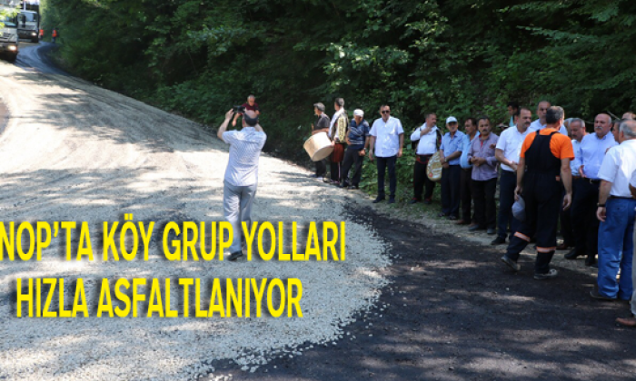 Sinop’ta Köy Grup Yolları Hızla Asfaltlanıyor
