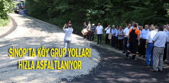 Sinop’ta Köy Grup Yolları Hızla Asfaltlanıyor