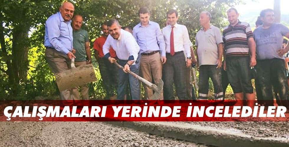 Türkeli’deki Asfalt Çalışmaları Yerinde İncelendi