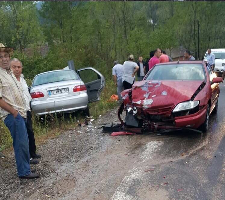 Ayancık Yolunda Kaza