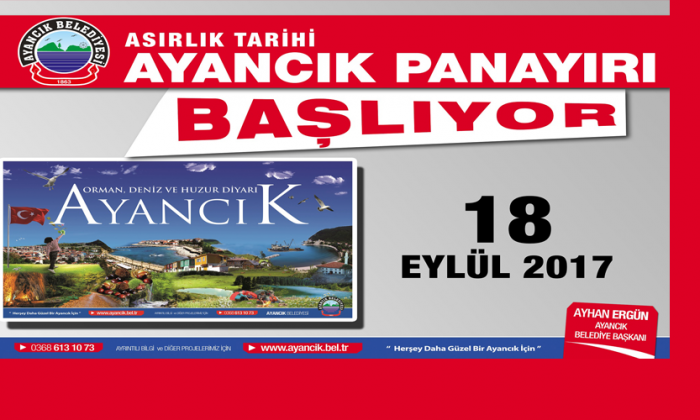 TARİHİ AYANCIK PANAYIRI BAŞLIYOR