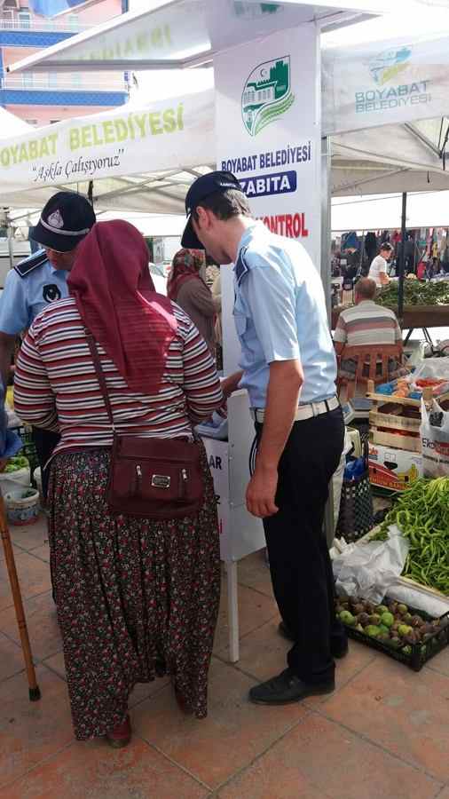 Boyabat Belediyesi'nden "Hassas terazi kontrol noktası"