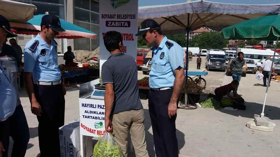 Boyabat Belediyesi'nden "Hassas terazi kontrol noktası"