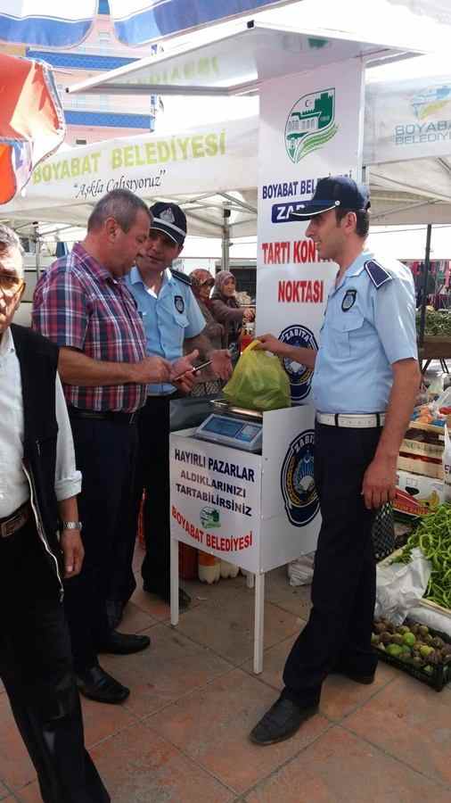 Boyabat Belediyesi'nden "Hassas terazi kontrol noktası"