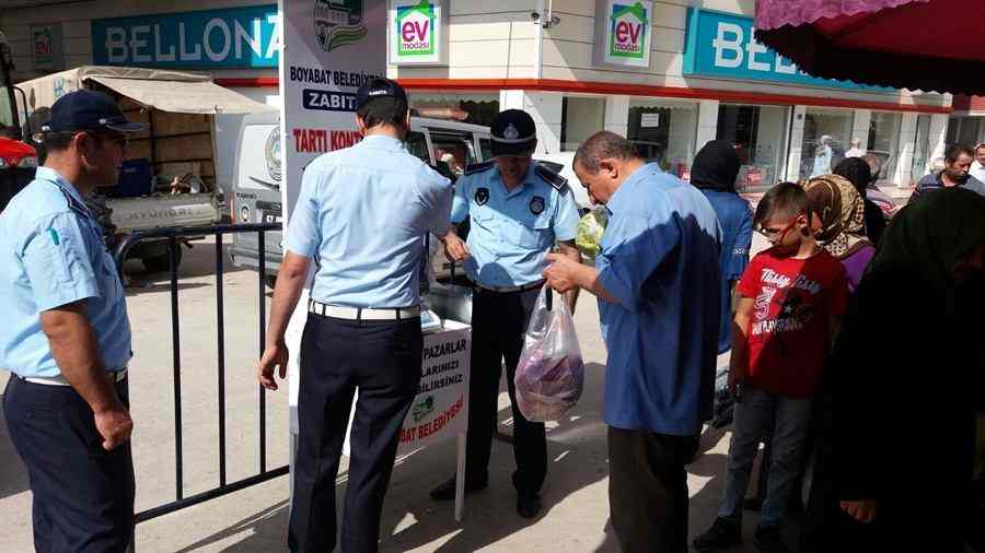 Boyabat Belediyesi'nden "Hassas terazi kontrol noktası"