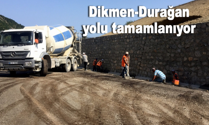 Dikmen-Durağan yolu tamamlanıyor