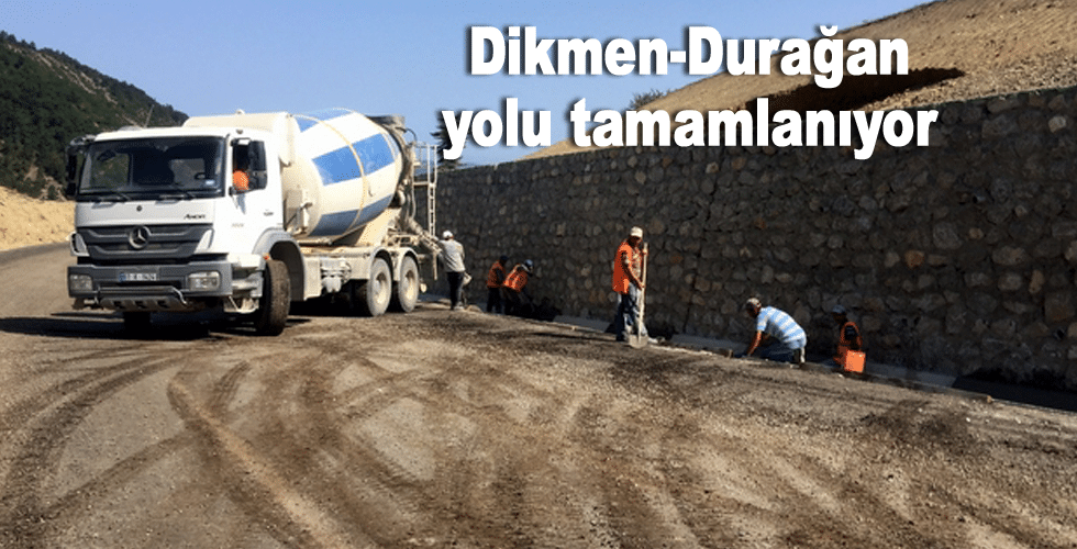 Dikmen-Durağan yolu tamamlanıyor