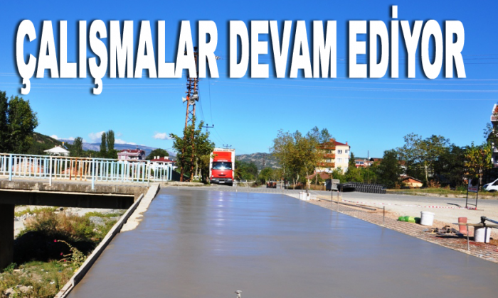 Kolazçayı bisiklet ve yürüyüş yolunda çalışmalar devam ediyor