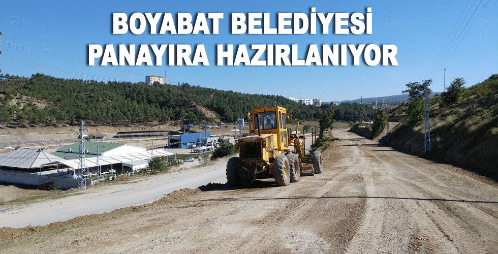 Boyabat Belediyesi panayıra hazırlanıyor