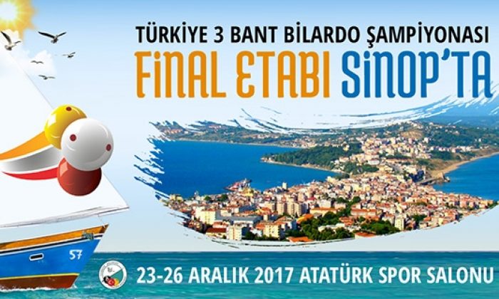 Türkiye 3 Bant Bilorda Şampiyonası Final Etabı Sinop’ta