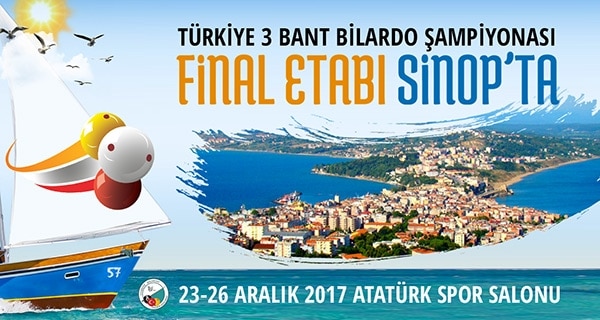 Türkiye 3 Bant Bilorda Şampiyonası Final Etabı Sinop’ta