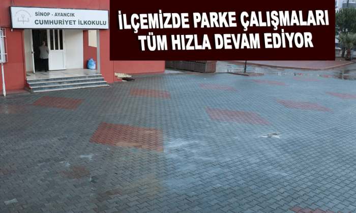 İlçemizde Parke Çalışmaları Tüm Hızla Devam Ediyor