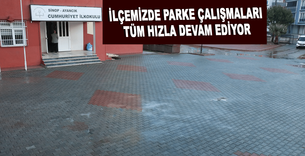 İlçemizde Parke Çalışmaları Tüm Hızla Devam Ediyor