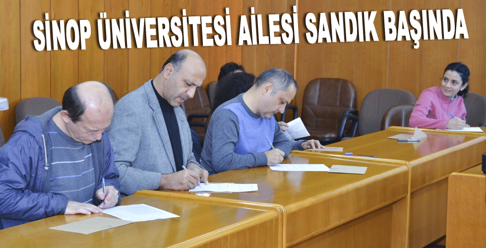 Sinop Üniversitesi Ailesi Sandık Başında