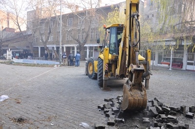 Kasaplar Çarşısında ilk kazma vuruldu