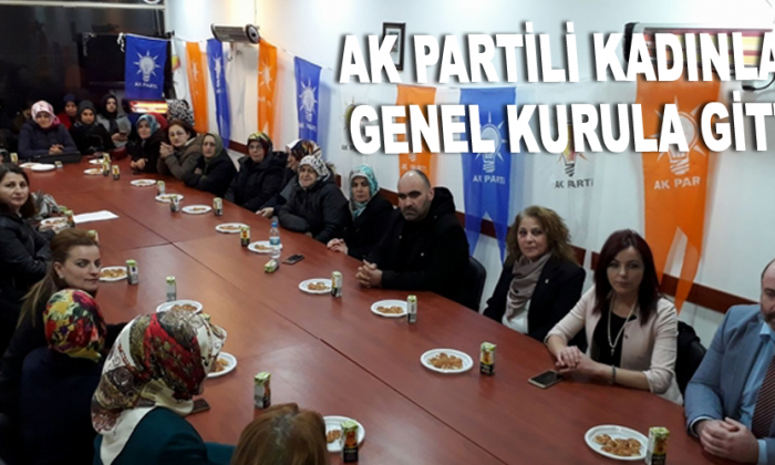 AK Partili kadınlar genel kurula gitti
