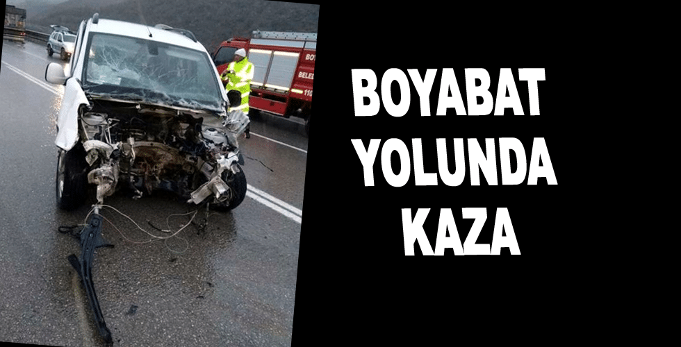 Boyabat Yolunda kaza