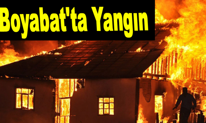 Boyabat’ta Yangın