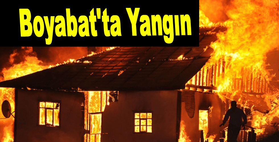 Boyabat’ta Yangın