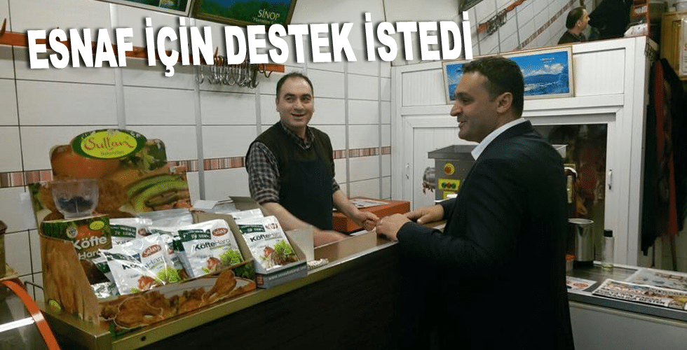 SİNOPLULARDAN YERLİ ESNAF İÇİN DESTEK İSTEDİ