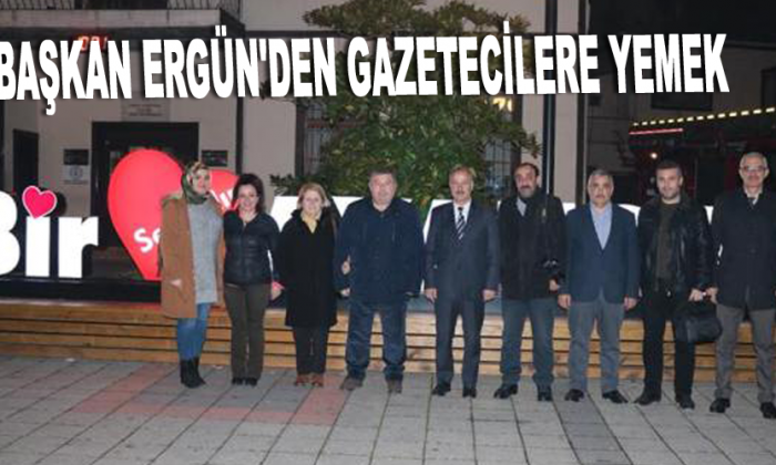 Başkan Ergün’den gazetecilere yemek