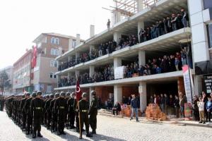 Samsun şehidini uğurladı