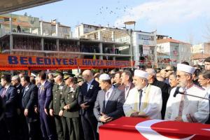 Samsun şehidini uğurladı