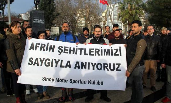 Afrin Şehitleri için konvoy düzenlendi