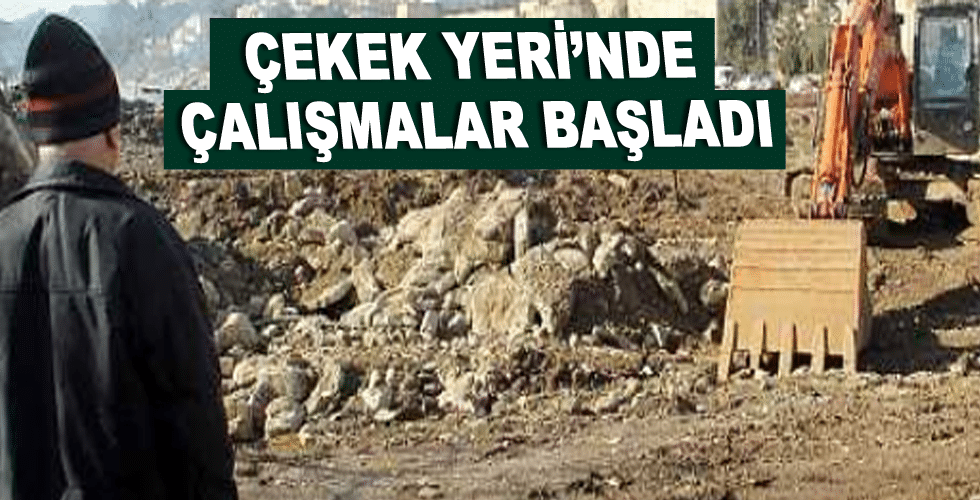 Çekek Yeri’nde çalışmalar başladı