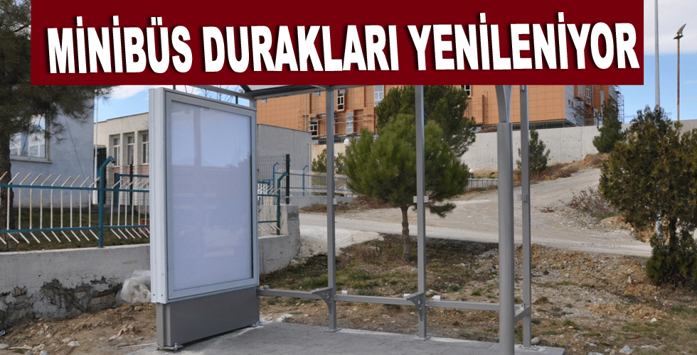 Minibüs Durakları Yenileniyor