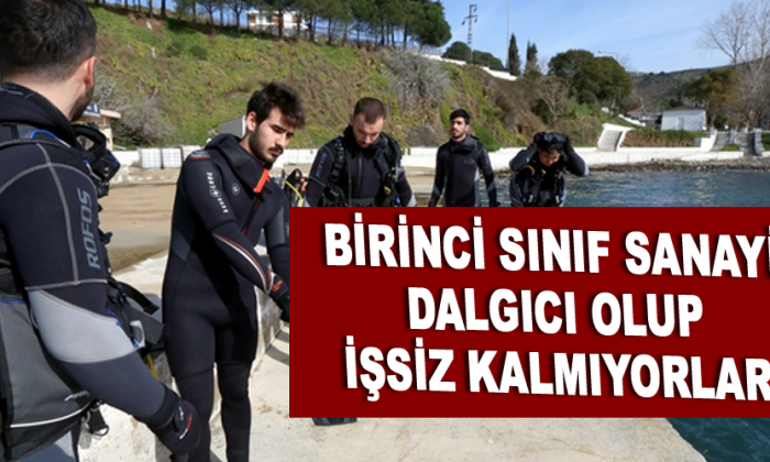 Birinci sınıf sanayi dalgıcı olup işsiz kalmıyorlar