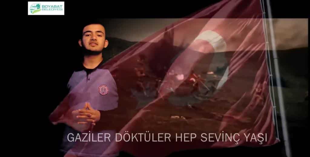 Boyabat Belediye’sinden 18 Mart için anlamlı klip