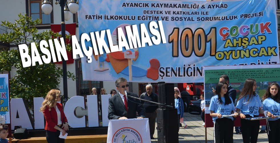 ‘’1001 ÇOCUK ,1001 AHŞAP OYUNCAK “