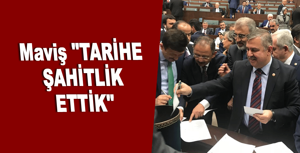 Maviş “TARİHE ŞAHİTLİK ETTİK”