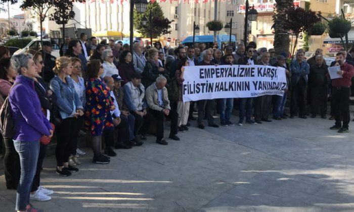Sinop’ta CHP ve STK’lardan İsrail protestosu